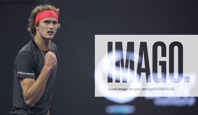 (181004) -- BEIJING, Oct. 4, 2018 -- Alexander Zverev of Germany reacts during the men s singles second round match against Melek Jaziri of Tunisia at China Open tennis tournament in Beijing, China, Oct. 4, 2018.) (SP)CHINA-BEIJING-TENNIS-CHINA OPEN-MEN S SINGLES FeixMaohua