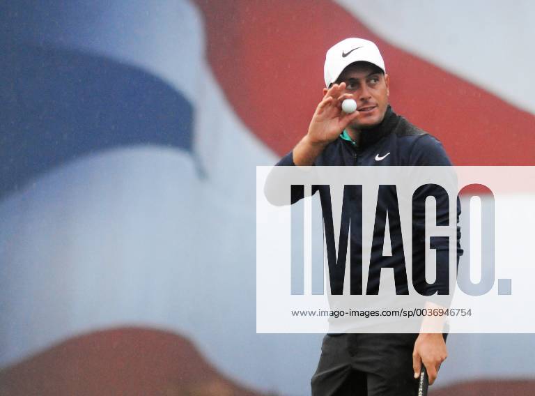 Golf - 2018 Sky Sports British Masters - Thursday, First Round Francesco Molinari of Italy salutes the crowd after finishing his round at the 18th hole at Walton Heath Golf Club. COLORSPORT ANDREW COWIE