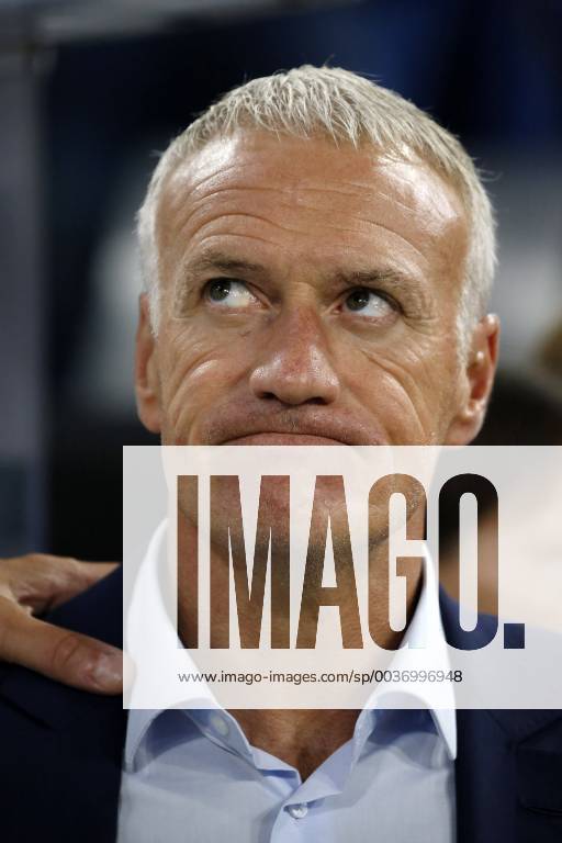 München, Deutschland, UEFA Nations League, Deutschland vs. Frankreich 0 : 0 am 06. 09. 2018 in der Allianz-Arena in München Trainer Didier DESCHAMPS (FRA) ** Gemäß den Vorgaben des DFB ( Deutscher Fußball Bund ) ist es untersagt, in dem Stadion und oder vom Spiel angefertigte Fotoaufnahmen in Form von Sequenzbildern und oder videoähnlichen Fotostrecken zu verwerten bzw. verwerten zu lassen. **