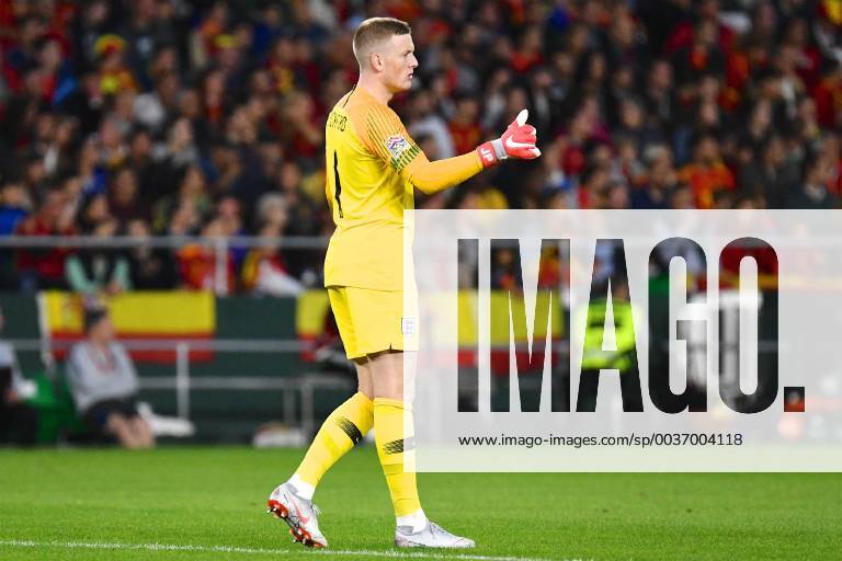Spain v England UEFA Nations League Jordan Pickford of England during the UEFA Nations League match at the Estadio Benito Villamarin, Seville Content Not Available For UK Newspapers