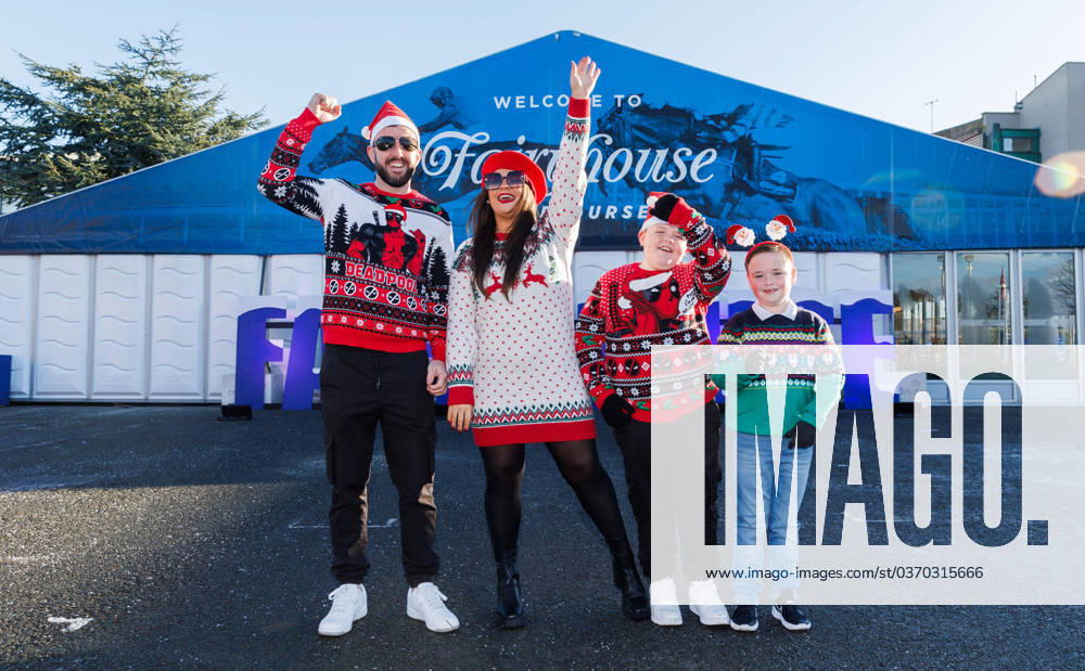 Fairyhouse Bar One Winter Festival, Fairyhouse, Meath 2 12 2023 Gary Egan, Demi McDonnell, Evan Egan and Dale McDonnell Gary Egan, Demi McDonnell, Evan Egan and Dale McDonnell 1 12 2023