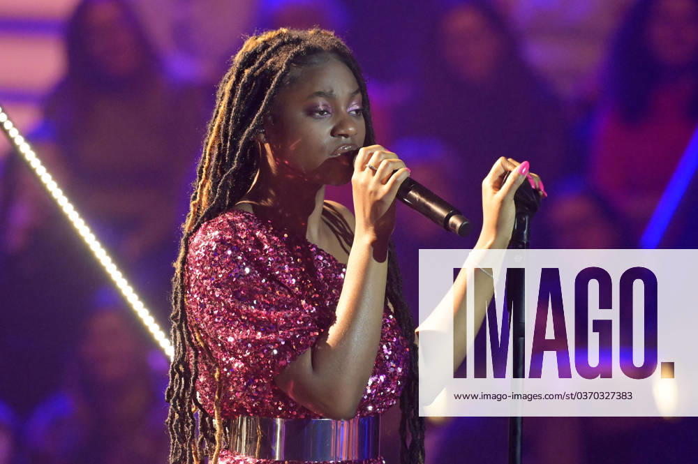 Desirey Sarpong Agyemang im Halbfinale der 13. Staffel der Castingshow The Voice of Germany 2023 im Studio H Berlin Adlershof. Berlin