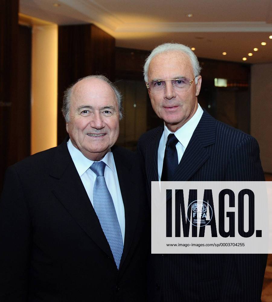 FIFA Präsident Joseph S. Blatter (Schweiz, li.) und FIFA Exekutivmitglied Franz Beckenbauer (Deutschland) - Fußball Herren 58. FIFA Kongress 2008, Versammlung, Generalversammlung, Tagung, Konferenz, Gruppe Sydney