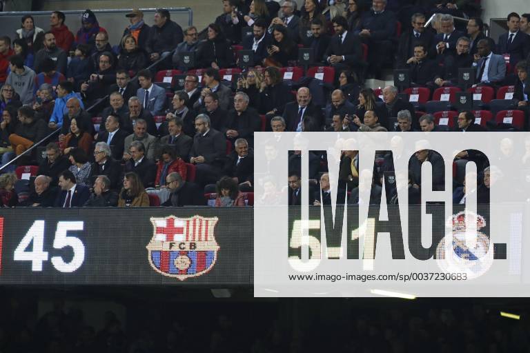 KW43 Josep Maria Bartomeu (Barcelona), Florentino Perez (Real), OCTOBER 28, 2018 - Football Soccer : Spanish Primera Division Liga Santander match between FC Barcelona Barca 5-1 Real Madrid at Camp Nou stadium in Barcelona, Spain. Noxthirdxpartyxsales (89388606)
