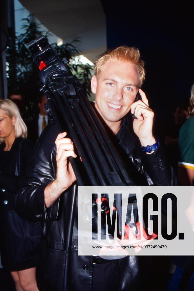 Steven Gätjen, deutsch-amerikanischer TV Moderator und Filmkritiker, Portrait circa 1996.