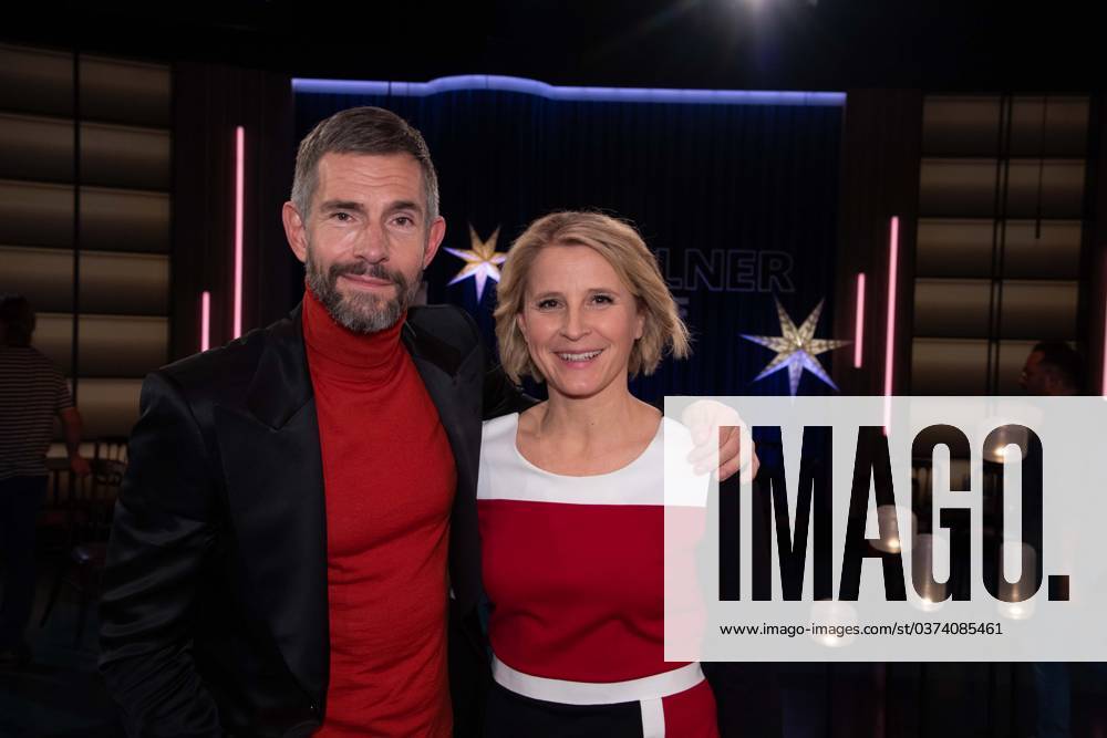 Von links: Micky BEISENHERZ, Moderator, Susan LINK, Moderatorin, Gastgeber der Sendung Koelner Treff im WDR Fernsehen