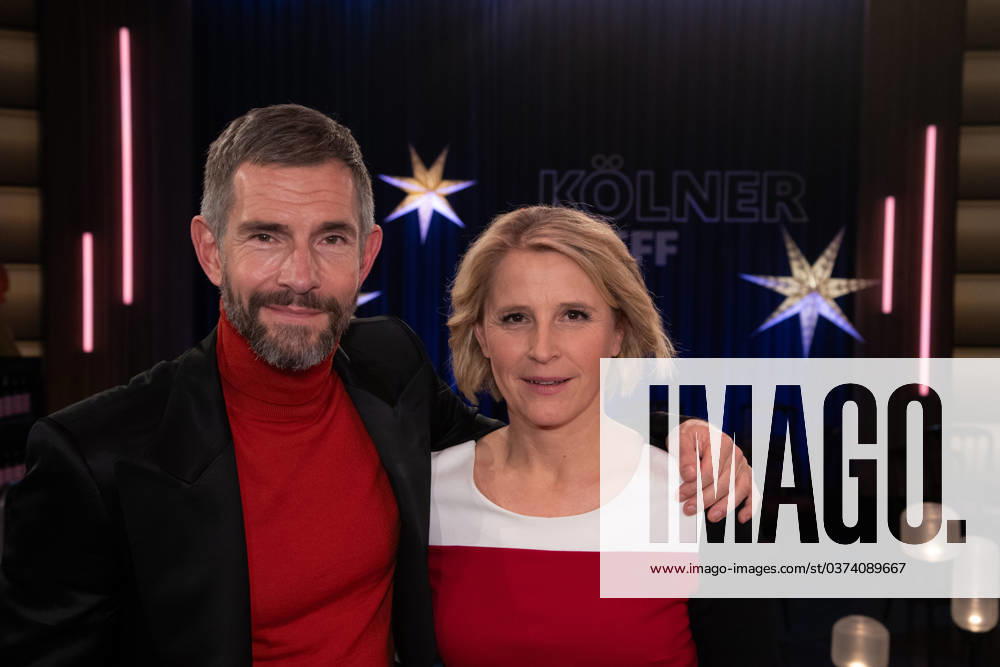 Von links: Micky BEISENHERZ, Moderator, Susan LINK, Moderatorin, Gastgeber der Sendung Koelner Treff im WDR Fernsehen