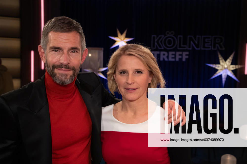 Von links: Micky BEISENHERZ, Moderator, Susan LINK, Moderatorin, Gastgeber der Sendung Koelner Treff im WDR Fernsehen