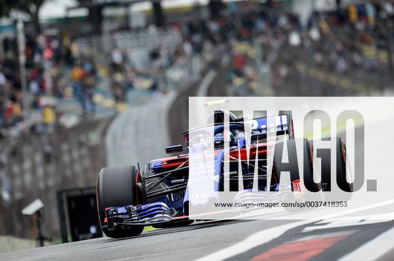 Pierre Gasly, Scuderia Toro Rosso, formula 1 GP, Brasilien in Sao Paulo Interlagos, 09.11.2018 Photo:mspb Bairros Pierre Gasly, Formel 1 GP, Brasilien 2018