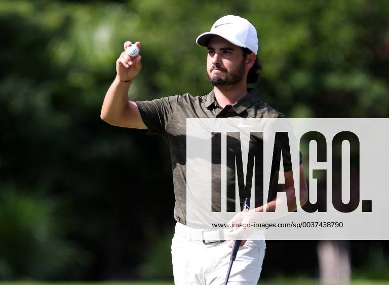 Mexican Abraham Ancer participates during the third round of the World Golf Championships s Mayakoba Classic, in Playa del Carmen, state of Quinta Roo, Mexico, 10 November 2018. World Golf Championships in Playa del Carmen !ACHTUNG: NUR REDAKTIONELLE NUTZUNG!