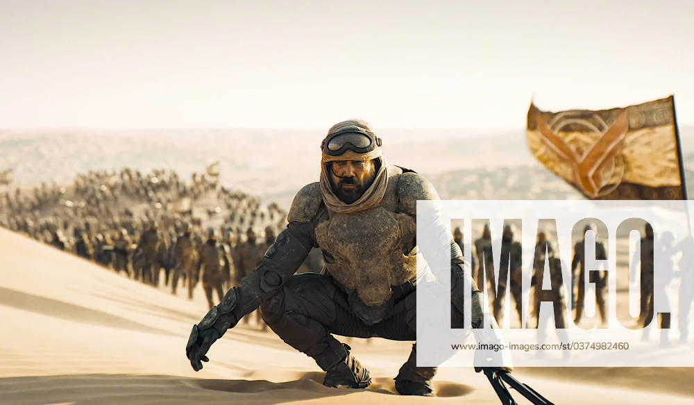 Javier Bardem USA. Javier Bardem in a scene from the (C)Warner Bros. new film: Dune: Part Two (2024). Plot: This follow-up film will explore the mythic journey of Paul Atreides as he unites with Chani and the Fremen while on a warpath of revenge against the conspirators who destroyed his family. Facing a choice between the love of his life and the fate of the known universe, he endeavors to prevent a terrible future only he can foresee. LMK110-J10396-151223 Supplied by LMKMEDIA. Editorial Only. Landmark Media is not the copyright owner of these Film or TV stills but provides a service only for recognised Media outlets.