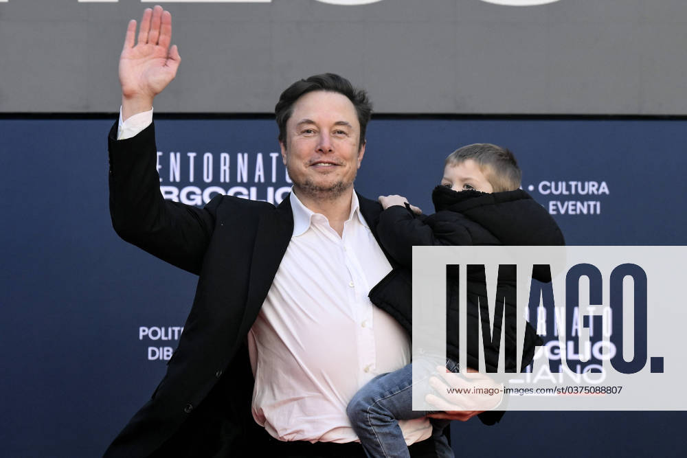 Rome 16 12 2023 Atreju Festa Fratelli dItalia photo Image in photo Elon Musk