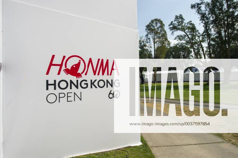 Hong Kong, China - A General view showing a board which displayed the logo of the Honma Hong Kong Open 2018 in Hong Kong, China. 22 November 2018. The Honma Hong Kong Open 2018 - ZUMAn230 20181122_zaa_n230_004