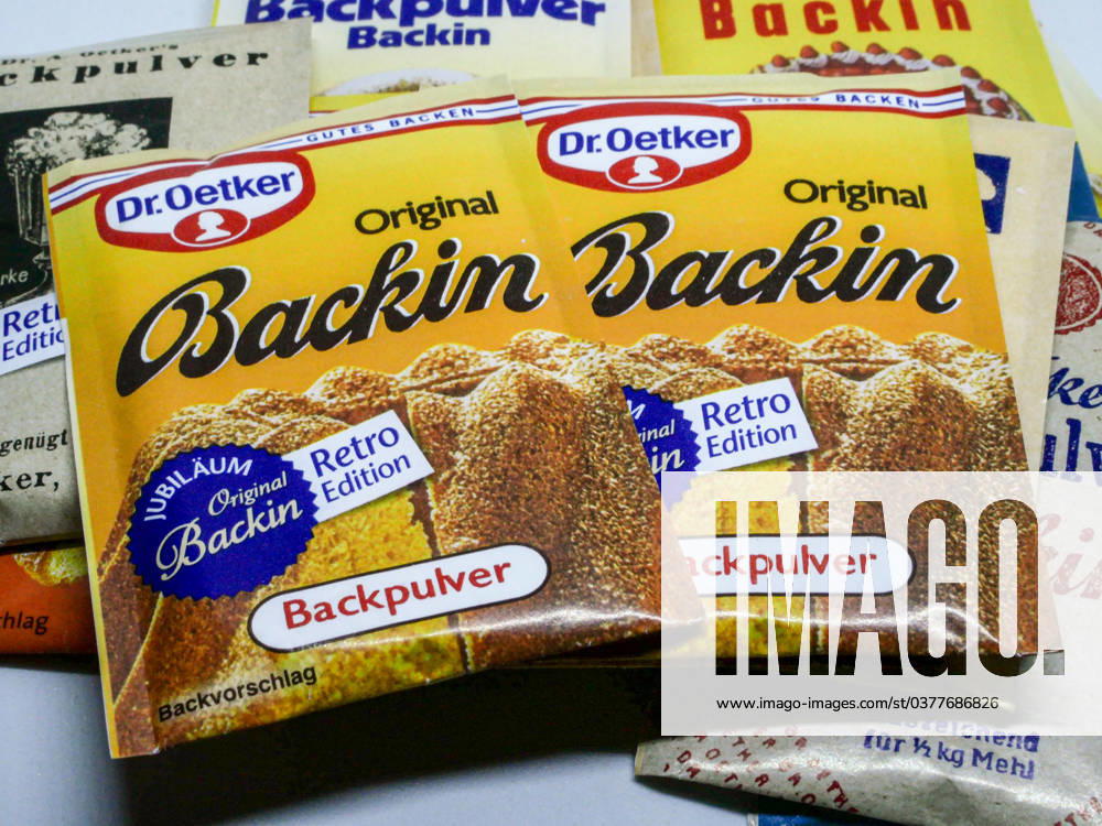 Dr. Oetker Original Backin wird 130 Jahre alt - Dr. Oetker verkauft Backin Backpulver in einer Retro Edition. 11.12.2023