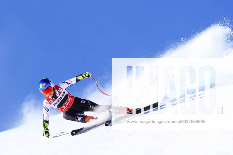 KW49 ALPINE SKIING - FIS WC Sankt Moritz SANKT MORITZ,SWITZERLAND,08.DEC.18 - ALPINE SKIING - FIS World Cup, Super G, ladies. Image shows Mikaela Shiffrin (USA). GEPAxpictures Buehner