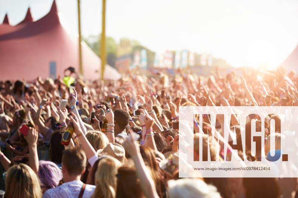 Audience At Outdoor Music Festival