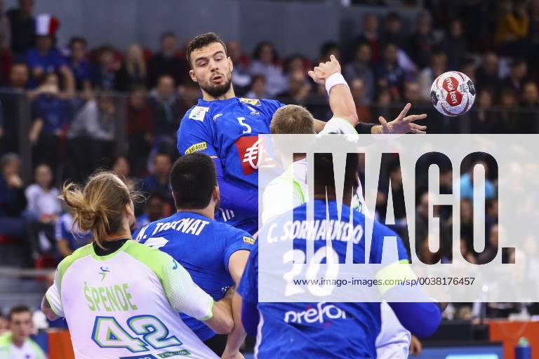 Nedim Remili (France) HANDBALL : France vs Slovenie - Match amical - 05 01 2019 GwendolineLeGoff Panoramic