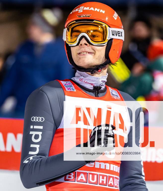 Stadio del Salto, Predazzo, ITA, FIS Weltcup Skisprung, Val di Fiemme, Herren, 2. Wertungsdurchgang, im Bild David Siegel (GER) David Siegel of Germany during his 2nd Competition Jump the of FIS Ski jumping Skispringen Ski nordisch World Cup at the Stadio del Salto in Predazzo, Italy on 2019 01 13. Predazzo