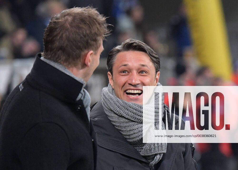 Fussball 1.Bundesliga, TSG 1899 Hoffenheim - FC Bayern Muenchen, v.l. Trainer Julian Nagelsmann (1899 Hoffenheim), Niko Kovac (Trainer FC Bayern Muenchen) Sinsheim