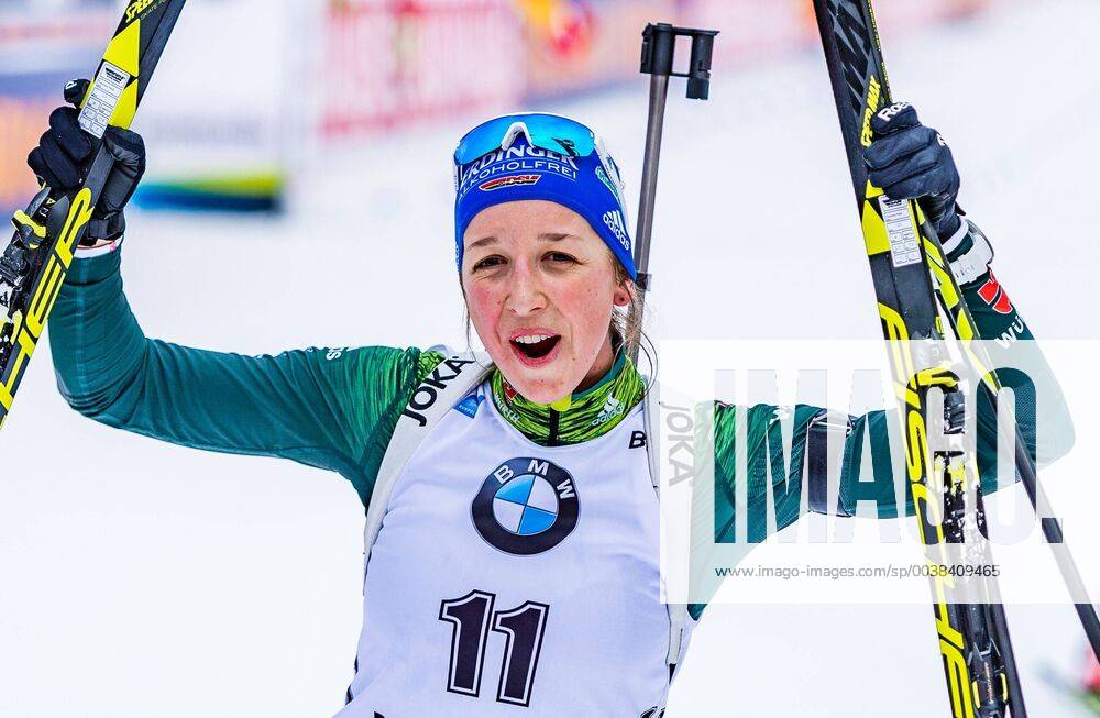 Chiemgau Arena, Ruhpolding, GER, IBU Weltcup Biathlon, Massenstart, Damen, im Bild Franziska Preuss (GER) Franziska Preuss of Germany during wommen s mass start competition of BMW IBU Biathlon World Cup at the Chiemgau Arena in Ruhpolding, Germany on 2019 01 20. Ruhpolding