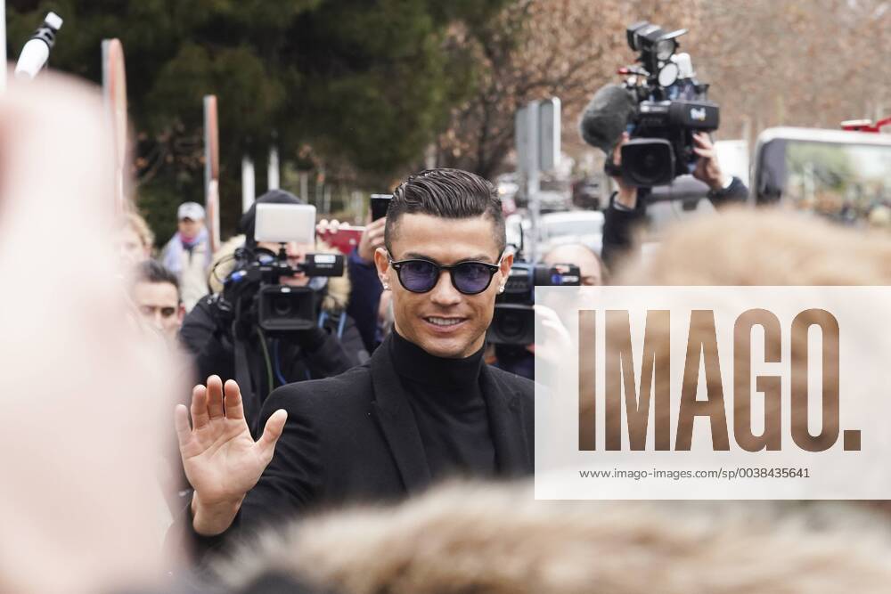 Madrid, Spain - Juventus forward and former Real Madrid player Cristiano Ronaldo leaves after attending a court hearing for tax evasion in Madrid on January 22, 2019. Ronaldo is expected to be given a hefty fine after Spanish tax authorities and the player s advisors made a deal to settle claims he hid income generated from image rights when he played for Real Madrid. Cristiano Ronaldo s Attends Court For Tax Fraud Trial - ZUMAn230 20190122_zaa_n230_030