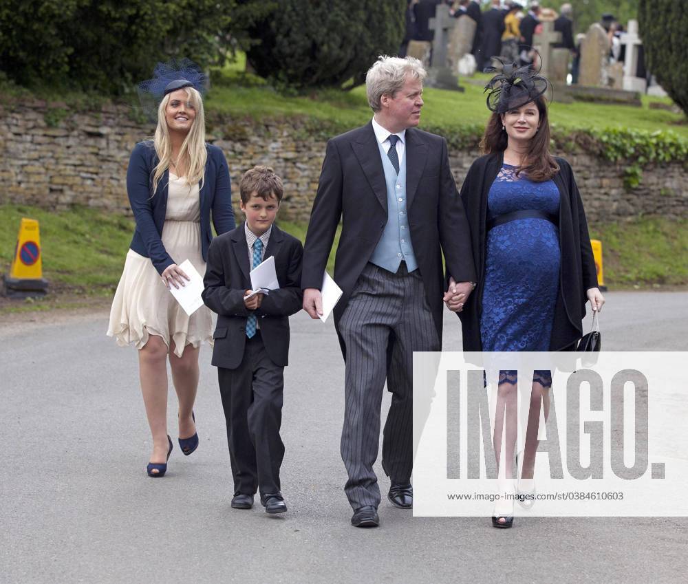 Also among the guests were 9th Earl Spencer with his third wife Karen Gordon, son Edmund Charles Spencer, and his daughter Lady Kitty Spencer 79383, GRANTHAM, LINCOLNSHIRE, UNITED KINGDOM - Saturday June 9, 2012. Princes William and Harry, along with Kate Middleton, attend the wedding of their cousin, Emily McCorquodale to her fiance James Hutt. After the excitement of the Diamond Jubilee celebrations it was another happy occasion for the Royal Family when Emily McCorquodale, a cousin of Princes William and Harry, married her long-term boyfriend James Hutt on Saturday. The Duke and Duchess of Cambridge and Prince Harry were among the guests at the Church of St Andrew and St Mary in Stoke Rochford, Lincs, where Miss McCorquodale w