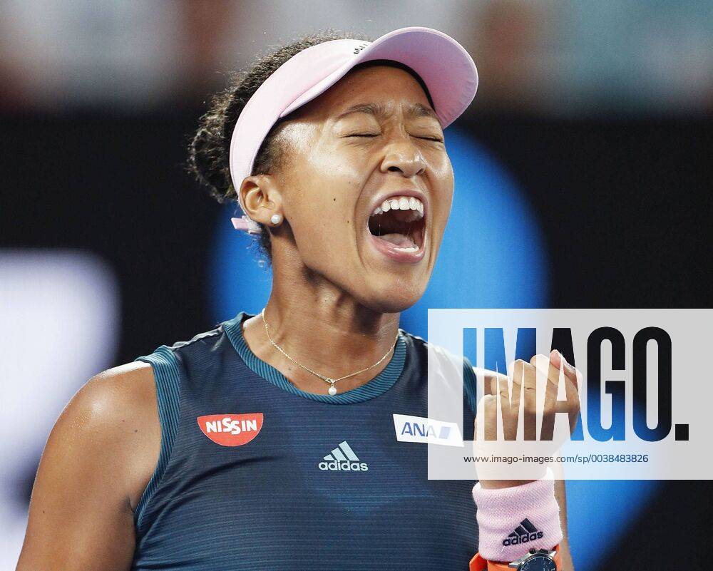 KW04 Tennis: Australian Open women s final Naomi Osaka of Japan reacts after winning a point against Petra Kvitova of the Czech Republic during the women s final of the Australian Open tennis tournament in Melbourne on Jan. 26, 2019.