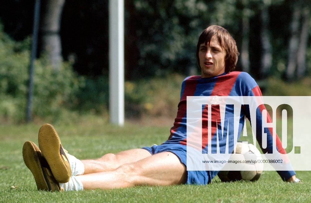 Johan Cruyff (Barca) Fußball Herren Primera Division 1974 1975, 1. Spanische Liga, Training, FC Barcelona Einzelbild Barcelona