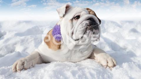Dog. English bulldog. A thoroughbred dog in a public park. Holidays and events. Dog English bulldog smiling cute portrait positive emotions symbol sky sticker well-being purebred dog mascot affectionate holiday character greeting card poster gift clouds wrinkles mammal calendar front view without people concepts young animal magazine cover surprise christmas postcard brochure wallpaper decor funny animal themes invitation greetings joy advertising obedience one animal event pets badge ideas animal world charming decoration banner snow