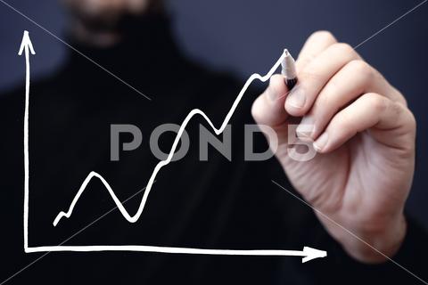 Business growth sale concept. Hand draws a graph of economic profit growth and development. High quality photo business growth sale 2024 development chart profit finance investor graphic graph grow drawing rise arrow goal market success economy economic plan concept benefit stock company education up financial advice trend invest achievement revenue diagram progress money strategy increase analysis businessman corporate earnings vision competition expect smart black career improvement consultant
