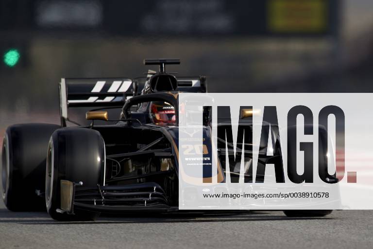 Barcelona, Barcelona, Spain - Kevin Magnussen of Denmark driving the (20) Rich Energy Haas F1 Team VF-19 during day two of F1 Winter Testing at Circuit de Catalunya on February 19, 2019 in Montmelo, Spain. F1 Winter Testing in Barcelona - Day Two - ZUMAn230 20190219_zaa_n230_724