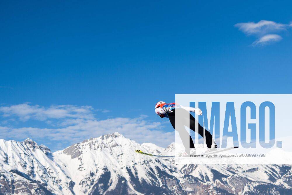 Markus Eisenbichler of Germany competes in Ski jumping Skispringen Ski nordisch team large hill during the FIS Nordic World Ski Championships on February 24, 2019 in Innsbruck. Photo: Joel Marklund BILDBYRAN kod JM 87890