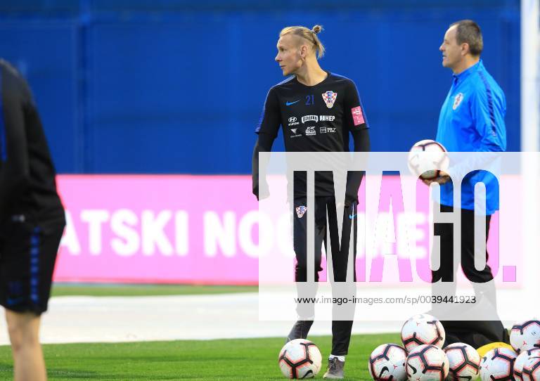 Fußball, Nationalteam Kroatien Training Croatian national football team training 20.03.2019. , Zagreb - On stadium Maksimir Croatian national football team held a training before qualifying matches for Euro 2020 against Azerbaijan and Hungary. Domagoj Vida MarkoxPrpic PIXSELL