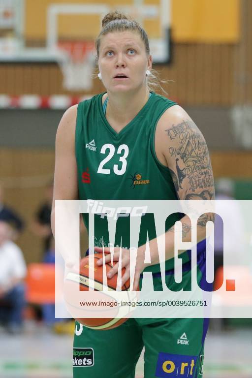 Göttingen, Sporthalle Felix-Klein-Gymnasium, 23.09.18, Basketball, DBBL, Saison 2018 19, DBBL-Pokal, Runde 2, Flippo Baskets BG 74 Göttingen gegen Chemcats Chemnitz Bild: 23 Klaudia Grudzien (Flippo Baskets BG 74)
