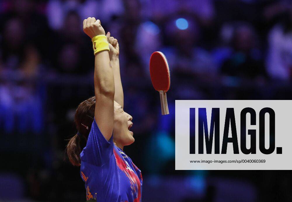 KW17 (190427) -- BUDAPEST, April 27, 2019 (Xinhua) -- Liu Shiwen of China celebrates after winning the women s singles final match between Liu Shiwen of China and her teammate Chen Meng at 2019 ITTF World Table tennis Tischtennis Championships in Budapest, Hungary on April 27, 2019. (Xinhua Han Yan) (SP)HUNGARY-BUDAPEST-TABLE TENNIS-WORLD CHAMPIONSHIPS-DAY 7