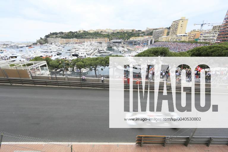 Blick von der Avenue d Ostende auf den Port Hercule und die Rennstrecke, Formel 1 Grand Prix, Fürstentum Monaco, Cote d Azur Mittelmeer