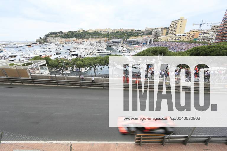 Blick von der Avenue d Ostende auf den Port Hercule und die Rennstrecke, Formel 1 Grand Prix, Fürstentum Monaco, Cote d Azur Mittelmeer