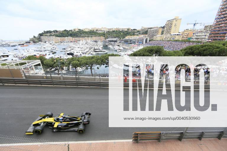 Blick von der Avenue d Ostende auf den Port Hercule und die Rennstrecke, Formel 1 Grand Prix, Fürstentum Monaco, Cote d Azur Mittelmeer