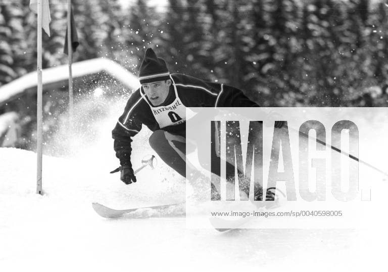Hahnenkammrennen in Kitzbühl 24.01.1965. Slalom Herren Jean Claude Killy (FRA).
