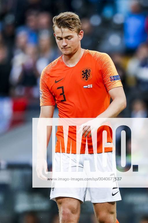 GUIMARAES, 06-06-2019, Estadio D. Afonso Henriques , UEFA Nations League Semi Final. Netherlands player Matthijs de Ligt disappointment during the game Netherlands - England Netherlands - England x3610755x