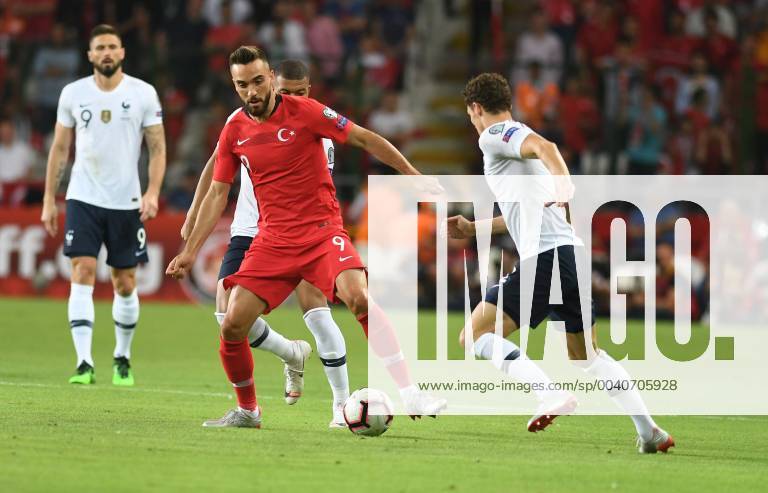 Turkeys Kenan Karaman during Euro 2020 group H qualifying soccer match between Turkey and France at the Konya City Stadium in Konya, Turkey