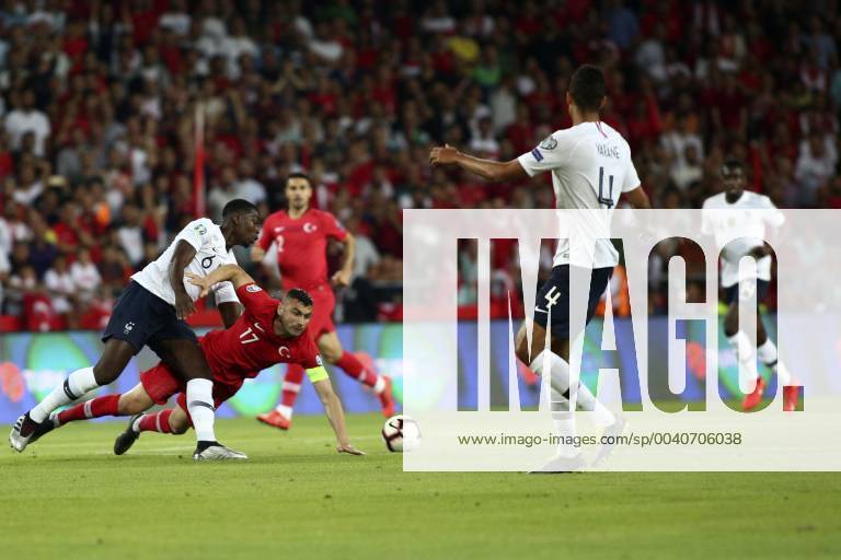 Turkeys Burak Yilmaz during Euro 2020 group H qualifying soccer match between Turkey and France at the Konya City Stadium in Konya, Turkey