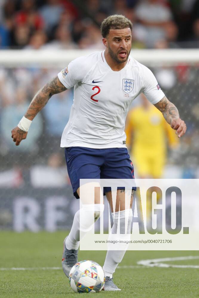 GUIMARAES, 06-06-2019, Estadio D. Afonso Henriques , UEFA Nations League Semi Final. England player Kyle Walker on the ball during the game Netherlands - England 3-1. Netherlands - England x3634837x