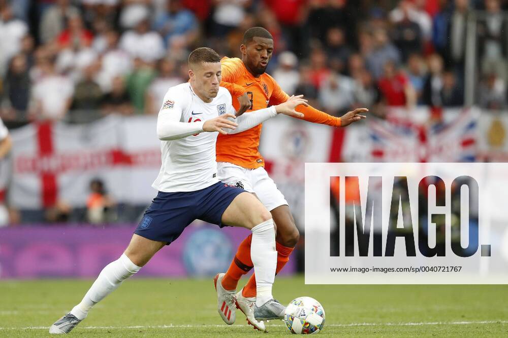 GUIMARAES, 06-06-2019, Estadio D. Afonso Henriques , UEFA Nations League Semi Final. England player Ross Barkley on the ball during the game Netherlands - England 3-1. Netherlands - England x3634865x