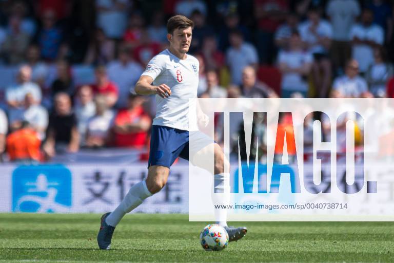 Guimaraes, Portugal, 09.06.2019, UEFA Nations League, 3. Platz, Schweiz - England, Harry Maguire (England) controls the ball ( Defodi-09-531-002637