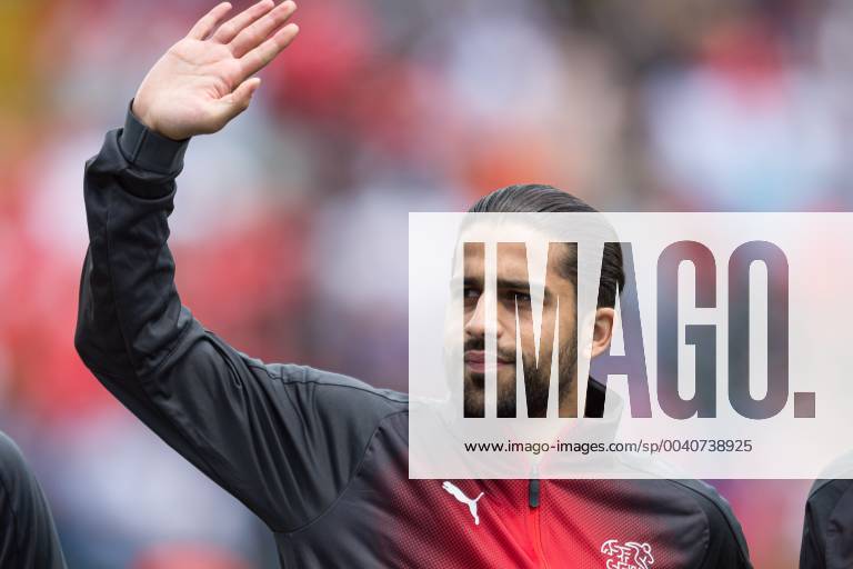 Guimaraes, Portugal, 09.06.2019, UEFA Nations League, 3. Platz, Schweiz - England, Ricardo Rodriguez (Switzerland) gestures ( Defodi-09-531-002646