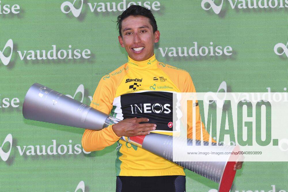 KW25 Tour de Suisse, Gesamtsieger Egan Bernal GOMS, SWITZERLAND - JUNE 23 : BERNAL GOMEZ Egan Arley (COL) of Team INEOS during stage 9 of the Tour de Suisse cycling race, a stage of 144 kms between Goms Ulrichen and Goms on June 23, 2019 in Goms, Switzerland, 23 06 2019 CYCLISME : Tour de Suisse - Etape 9 - Entre Goms Ulrichen et Goms - 23 06 2019 PhotoNews Panoramic