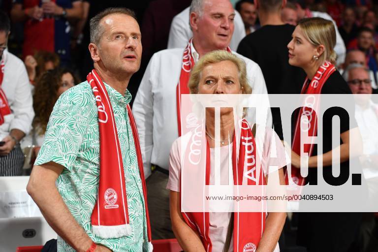 Herbert DIESS (Vorstandsvorsitzener der Volkswagen AG) mit Ehefrau Irene. Basketball 1.Bundesliga,FINALE,Spiel 3. FC Bayern Muenchen-Alba Berlin, am 23.06.2019 ,A U D I D O M E.
