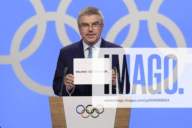 KW26 Photo LaPresse Fabio Ferrari June 24, 2019 Lausanne (Switzerland) news 134 a IOC session with the announcement of the city that will organize the Winter Olympic Games, Olympische Spiele, Olympia, OS 2026 In the pic:& xa0;Milano-Cortina