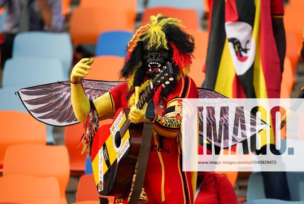 Ugandan fans during the 2019 African Cup of Nations match between Zimbabwe and Uganda at the Cairo International Stadium in Cairo, Egypt. CSM. Zimbabwe v Uganda - 2019 African Cup of Nations - ZUMAc04_ 20190626_zaf_c04_005